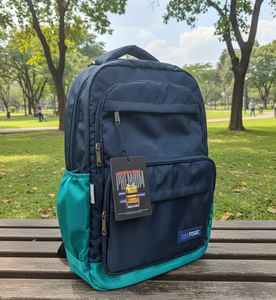 Mochila para Portátil Kyatchi de 22 Pulgadas, Resistente al Agua, de Poliéster, con Diseño de Puntos, Cierre de Cremallera y Broche, Logotipo Personalizado, Capacidad de 36-59L, para Portátil de 16 Pulgadas - Product Image 1