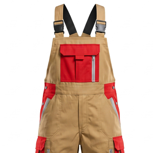 Peto de alta visibilidad con múltiples bolsillos y correas ajustables, impermeable, para trabajo. - Product Image 3