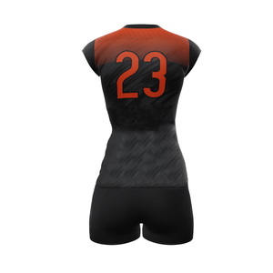 Custom Women Volleyball Jersey Set V Neck Quick Dry Breathable Sublimation Team Uniform OEM ODM Wholesale Supplier - Product Image 2