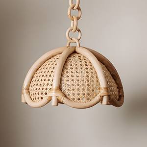 Pantalla colgante floral de ratán para dormitorio de niños, precio barato, luz de techo para habitación de niños, decoración para habitación de niños, lámpara colgante de flores - Product Image 6