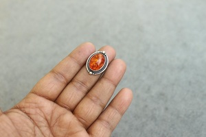 Bague ovale en ambre baltique véritable, argent sterling 925, bijoux faits à la main, fournisseur en gros - Product Image 3