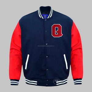 Veste universitaire complète en laine de haute qualité Broderie en chenille Manches longues Veste universitaire Letterman matelassée de baseball personnalisée - Product Image 1