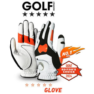 Gants de golf d'extérieur personnalisés avec logo, qualité supérieure, en cuir véritable, imperméables, antidérapants, respirants, avec fermeture éclair - Product Image 2