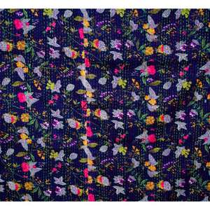 Edredón Kantha Vintage Bordado a Mano, 100% Algodón Puro, Reversible, Ecológico, para Todas las Estaciones, para Uso en el Hogar y Hoteles - Product Image 6