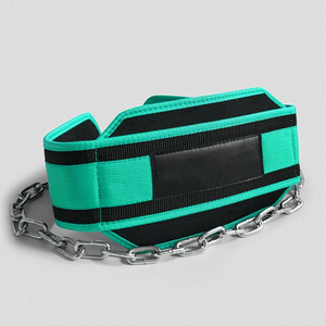 Popular Heavy Duty Weight Lifting Dip Training <b>Belt</b> with Chain Neoprene Gym Fitness Pull-up Workout Double Support Dip <b>Belt</b> OEM - Product Image 5