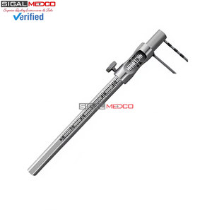 Jauge à calibre coulissant de 5 pouces (0-80 mm) en acier inoxydable, instrument de mesure de précision pour implantologie dentaire - Product Image 4