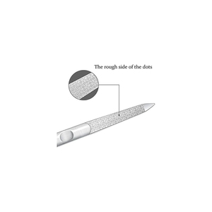 Lima de uñas profesional de acero inoxidable con hoja de escorpión, papel de lija de alta calidad con grano 180/240 para logotipo personalizado - Product Image 2