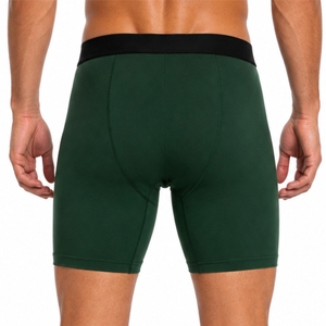 <b>Men</b> <b>Compression</b> <b>Shorts</b> Premium Stretch Breathable SupportMid Waist Embroidered Logo Breathable Spandex Cotton Blend <b>Shorts</b> - Product Image 2