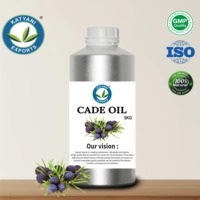 Huile Essentielle Pure de Cade 5 KG, Huile de Goudron de Bois de Juniperus Oxycedrus Distillée à la Vapeur, Qualité Aromathérapie & Cosmétique - Fournisseur en Gros Inde