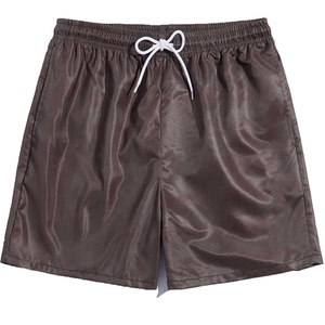 Short de basket en maille Deux poches à ourlet latéral Été Hommes Shorts de plage Slim Fit Polyester Vintage Plain Cotton Swim Short OEM - Product Image 5