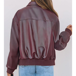 Vestes en cuir véritable pour femmes, vestes en cuir d'agneau de haute qualité, design personnalisé, vestes pour femmes - Product Image 2