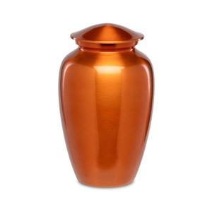 Urna Funeraria de Aluminio Marrón para Cenizas Humanas, Urna de Entierro Artesanal al por Mayor con Tapa Segura - Product Image 4