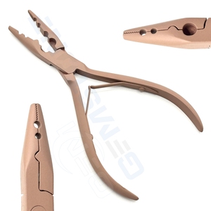 Pinzas Multifunción para Extensiones de Cabello de 7 Pulgadas, Herramienta de 2 Orificios para Micro Anillos y Nano Anillos de 2mm y 3mm, Pinza Profesional para Salón de Belleza - Product Image 2
