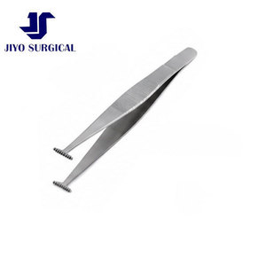Jiyo Surgical Co. Pince de fixation chirurgicale professionnelle GF-1361 3 7/8 pouces Finition verte Mâchoires larges dentées de 10,0 mm Poignée plate CE - Product Image 2