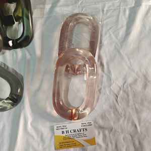 Decoración del hogar: Eslabones de cadena de resina personalizables de gran tamaño y colores claros, eslabones grandes de resina multicolor disponibles. - Product Image 5