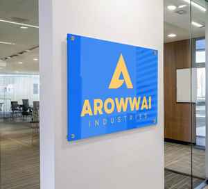 Letrero de Acrílico Negro Brillante Personalizado para Salón |   Placa Comercial con Logotipo 3D en Oro |   Letreros Personalizados para Tiendas Boutique - Product Image 6