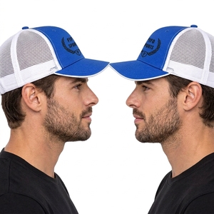 Casquette de camionneur moderne avec panneau en maille, casquette snapback légère en tissu respirant, fermeture réglable, couvre-chef décontracté pour l'extérieur, personnalisable - Product Image 4