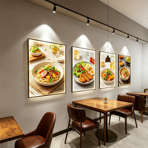 Cajas de Luz LED de Vidrio Ultrafinas Personalizadas para Publicidad, Caja de Luz Rectangular Súper Brillante para Menús y Pósteres para Restaurantes y Tiendas - Product Image 4