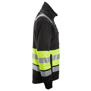 Unisex <b>High</b> <b>Visibility</b> Safety <b>Jacket</b>-Hi-Viz Reflective <b>Softshell</b> Workwear with Zip Pockets CE Certified Needle Detection - Product Image 4