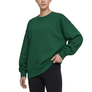 Sweat-shirt à capuche oversize pour femme, en molleton, col rond, manches longues, style streetwear décontracté, logo personnalisé - Product Image 3