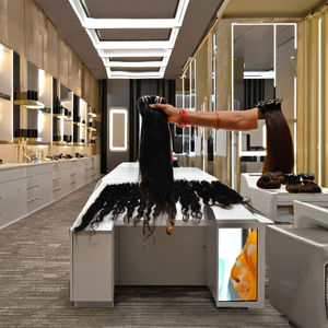 Extensión de cabello humano remy 100% virgen, calidad de lujo, sin procesar, venta al por mayor, grado superior, ondulado, 100% - Product Image 1