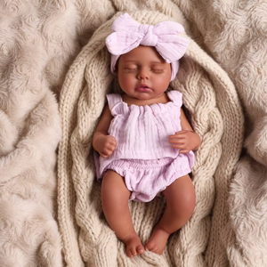 Muñeca Bebé Reborn de Silicona Completa de 16 Pulgadas, Muñeca de Juguete para Hacer Manualidades, Muñeca Bebé Niña Dormida Suave - Product Image 6
