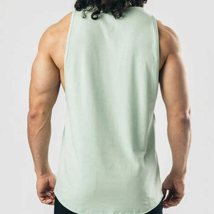 Gym Clothing Wholesale Bodybuilding Gym <b>Singlet</b> <b>For</b> <b>Men</b> Fitness Wear Solid Color Custom Size <b>Men</b> Gym <b>Singlet</b> - Product Image 2