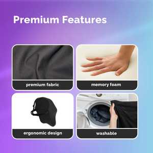 Classic luxury <b>Car</b> seat headrest cushion versatile easy clean comfortable massage all <b>cars</b> including custom memory foam - Product Image 6