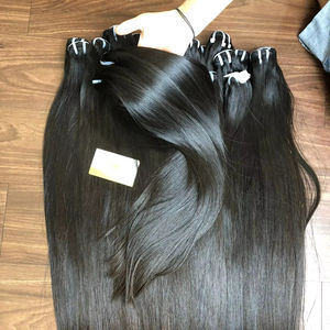 Lot en gros de Cheveux Humains Naturels Remy Vietnamiens de Haute Qualité, 100% Bruts, Double Trame, Sans Chute ni Nœuds, pour Tissage et Extensions - Product Image 1