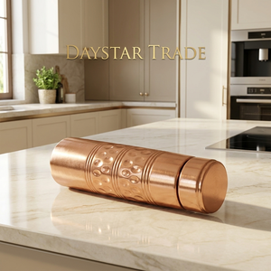 Thermos Daystar Trade en cuivre pur, 34 oz, classique, étanche, bouteille d'eau portable avec bouchons sans BPA pour un usage domestique - Product Image 3