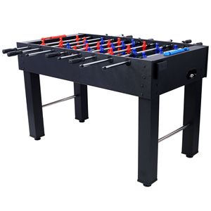 Mesa de Futbolín Hurricane de 54 Pulgadas con Acabado Cerezo Claro, Puntuación Analógica y Accesorios Negros Gratuitos para Salas de Juego Familiares Interiores - Product Image 2