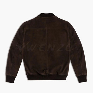 Classic Design Winter Front Eco-Friendly Breathable Soft Feel High Quality Material Durable Stylish Outerwear <b>Men</b> <b>Suede</b> Leather - Product Image 2