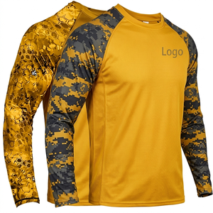 Camiseta de Pesca de Manga Larga, Transpirable, Impermeable, con Impresión por Transferencia de Calor, Color Personalizado en la Parte Delantera, de Alta Calidad, Secado Rápido, UPF 35, Unisex - Product Image 1