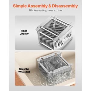 Affettatrice Professionale per Carne con Lama in Acciaio Inox da 5mm SJY-DQ90, Set Completo Incluso - Product Image 4