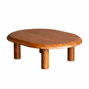 Mesa de Centro Ovalada Moderna y Contemporánea de Madera de Teca Duradera, Mueble Decorativo Multiusos para el Hogar, Venta al Por Mayor - Product Image 4