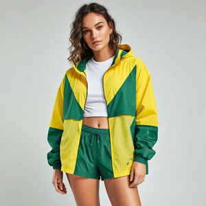 <b>Tech</b> Fleece 25 New Sports Hooded Coat Hoodie Zipper Autumn Reflective Set Windbreaker sets - Product Image 2