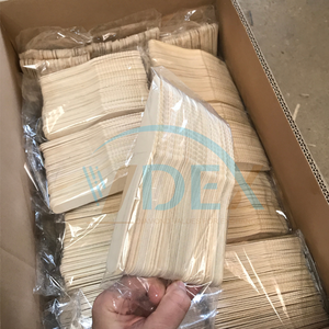 Ensemble de couverts en bois jetables biodégradables écologiques de 160mm cuillère/fourchette/couteaux en bois compostable naturel pour les fêtes recyclables - Product Image 6