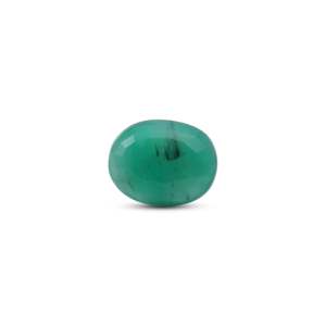 Certified 3.1 Carat Synthetic Emerald Loose Gemstone Emerald Cut Faceted Trillion Shape 7mm Diameter 3mm Height - Product Image 2