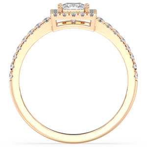 Anillos de compromiso solitarios de plata de ley 925 con moissanita de diseño original REYES para mujer, joyería de boda con certificado GRA. - Product Image 6