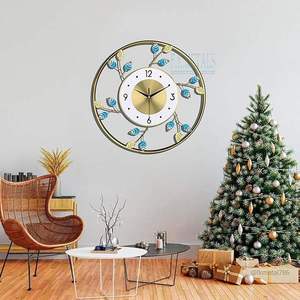 Contemporary Art Deco Black Metal <b>Wall</b> <b>Clock</b> Bedroom & Living Room Home Decor Birthday Gift Handmade Hanging <b>Wall</b> Art - Product Image 1