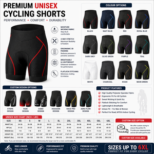 <b>Cycling</b> <b>Shorts</b> With Contrast Stitching, Shock-Absorbent <b>Padding</b> for Mountain Biking From Cosh Sports - Product Image 2