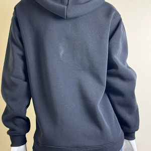 Sudadera con Capucha de Algodón 100% para Hombre, Ajuste Regular, con Cristales, Estilo Urbano, Oversize, Brillante, con Pedrería Grande, de Invierno, de Alto Gramaje, Novedosa y a la Moda - Product Image 3