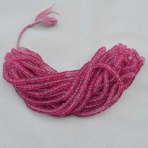 ลูกปัดพลอยโทแพซสีชมพูธรรมชาติขนาด 6 มม. 7 มม. ทรงเหลี่ยมแบบเฮชิ สำหรับทำเครื่องประดับ ของขวัญคริสต์มาสแบบสั่งทำพิเศษ - Product Image 1