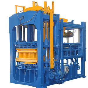 Mesin Press Bata Semen Blok Kosong Otomatis Kecepatan Tinggi QT6-15 Kapasitas Produksi 1440pcs/jam untuk Pabrik Blok - Product Image 1