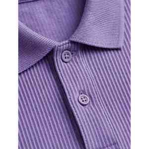 Camiseta Polo Unisex NEXTEX, Color Morado, Manga Corta, Cuello con Botones, Corte Clásico - Product Image 5