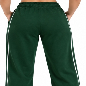 Pantalones Deportivos Casuales para Mujer, de Pierna Ancha, con Cordón en la Cintura, Cintura Elástica, Diseño Relajado y Cómodo - Product Image 6