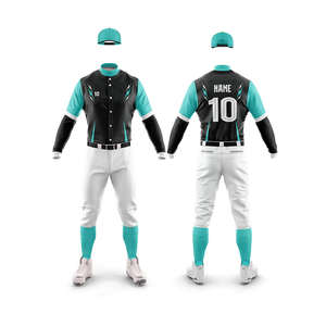 Uniformes de Béisbol Personalizados de Alta Calidad con Logotipo, Sublimados, Transpirables, de Secado Rápido, Conjuntos para Equipos, Diseños Personalizados, Patrón Liso - Product Image 6