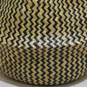 Panier de rangement pliable en feuilles de palmier naturelles, écologique et tendance, pour articles divers - Product Image 2