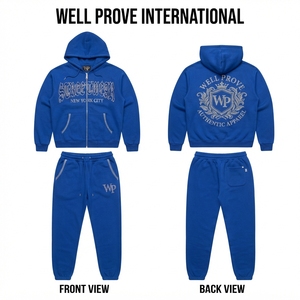 Premium 320 GSM <b>Fleece</b> <b>Women</b> Tracksuit Black Solid Hoodie <b>Joggers</b> Custom Digital Print Reversible Eco-Friendly Breathable - Product Image 6