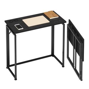 Techni Mobili 31.5 In. Wide Black Folding Computer <b>Desk</b> for <b>Small</b> <b>Spaces</b> Easy Setup No Assembly Required - Product Image 6